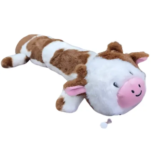 Peluche para perro vaca alargada